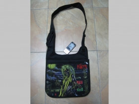 Iron Maiden, pevná textilná taška cez plece, nastaviteľná 100%polyester cca.27x32x10cm